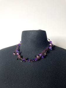 Collier ras du cou 90's fleurs