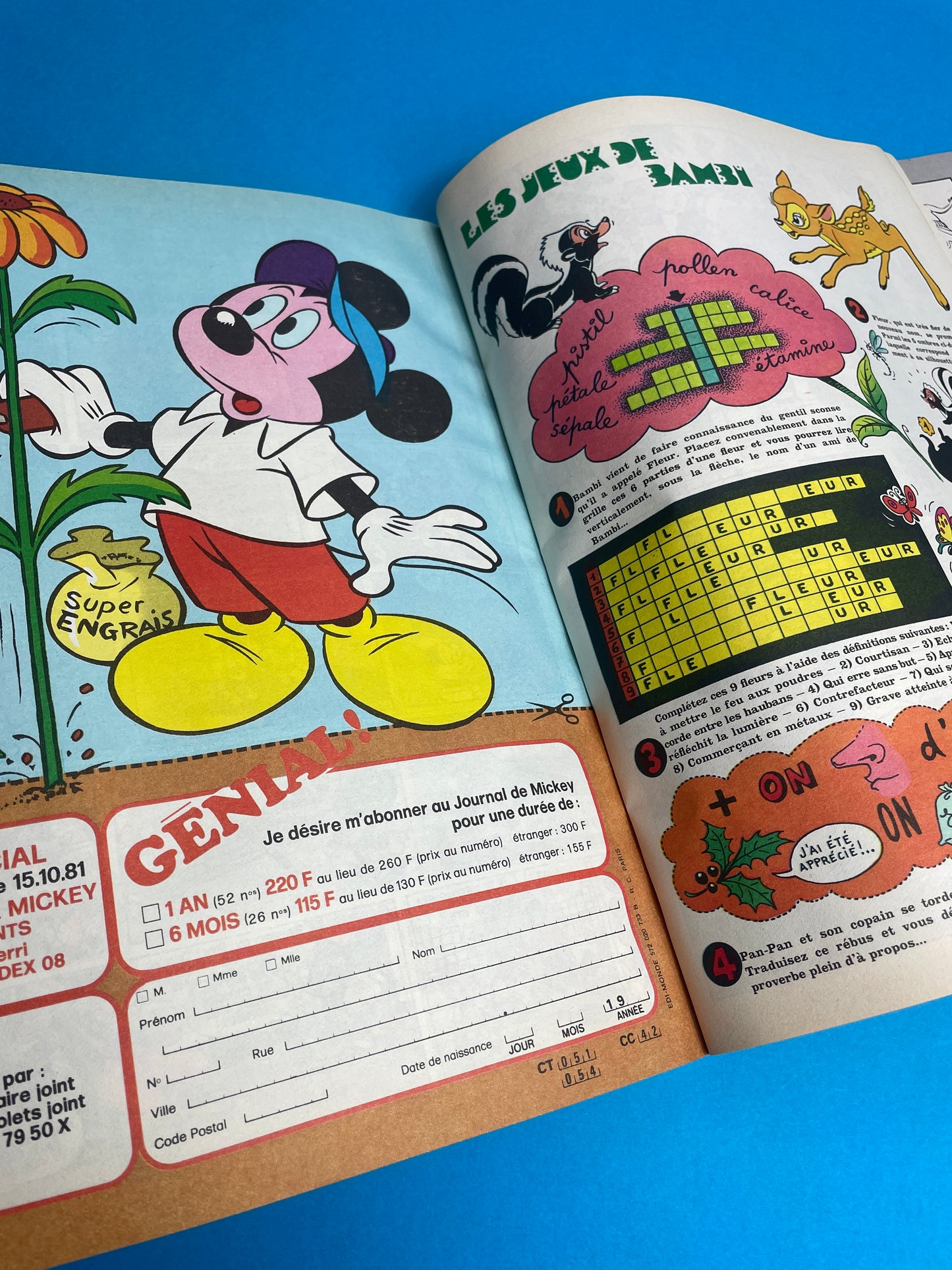 Journal de Mickey géant 1981