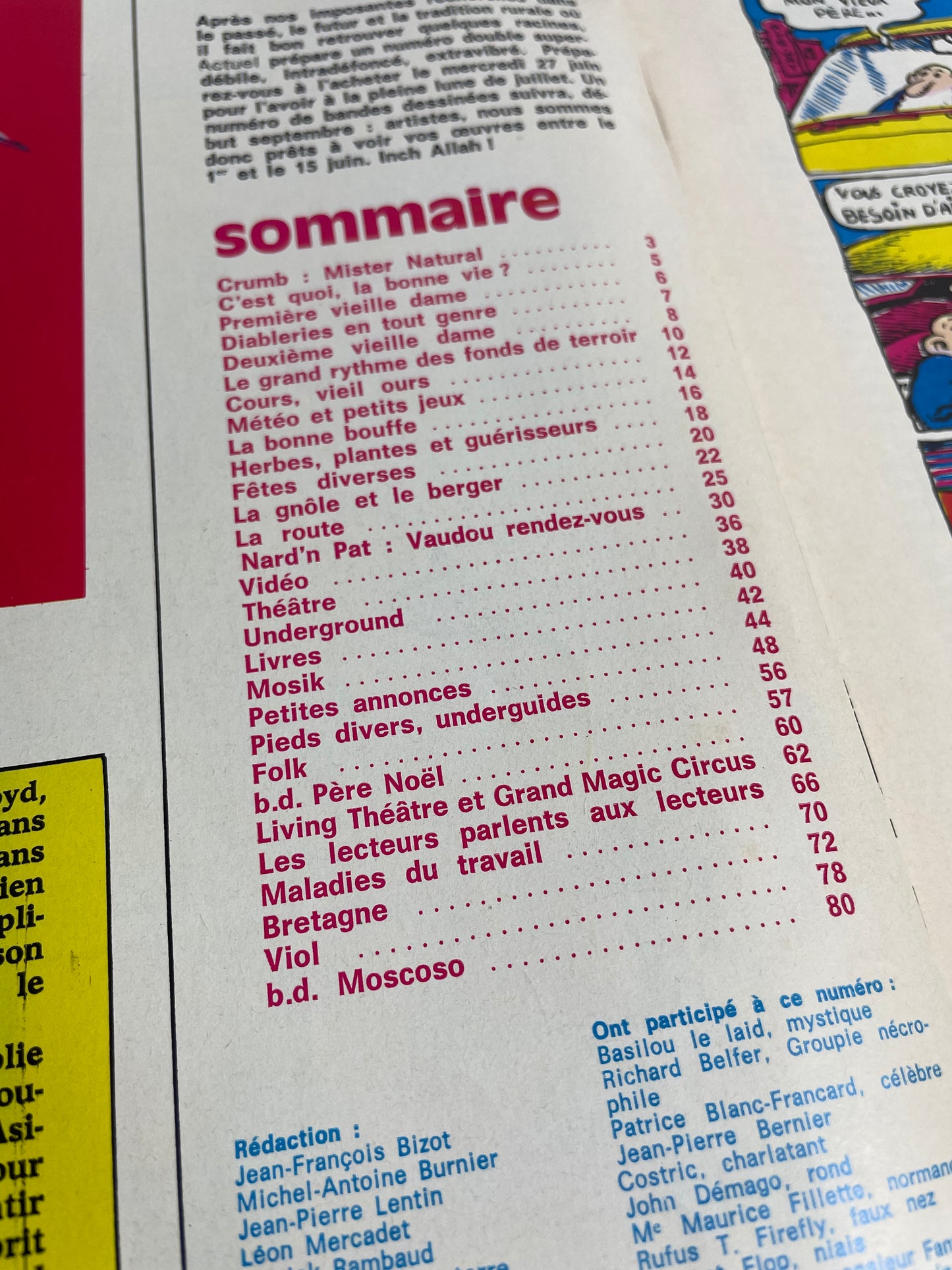 Magazine Actuel Juin 1973
