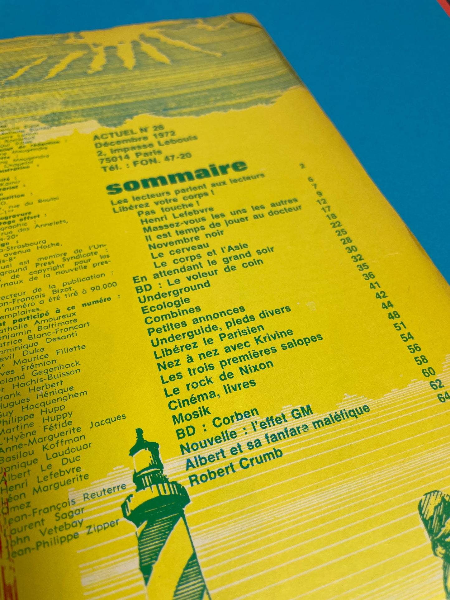 Magazine Actuel Décembre 1972