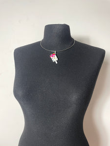 Collier glace upcyclé