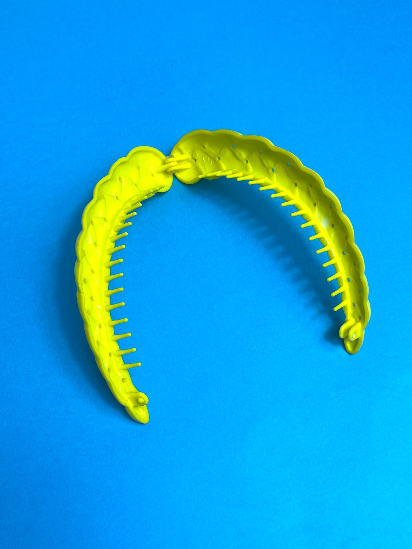 Barrette 80s jaune