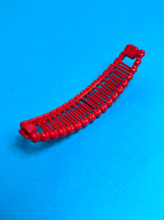 Barrette 80s rouge