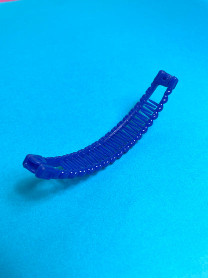 Barrette 80s bleue