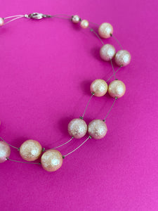 Collier 90's perles