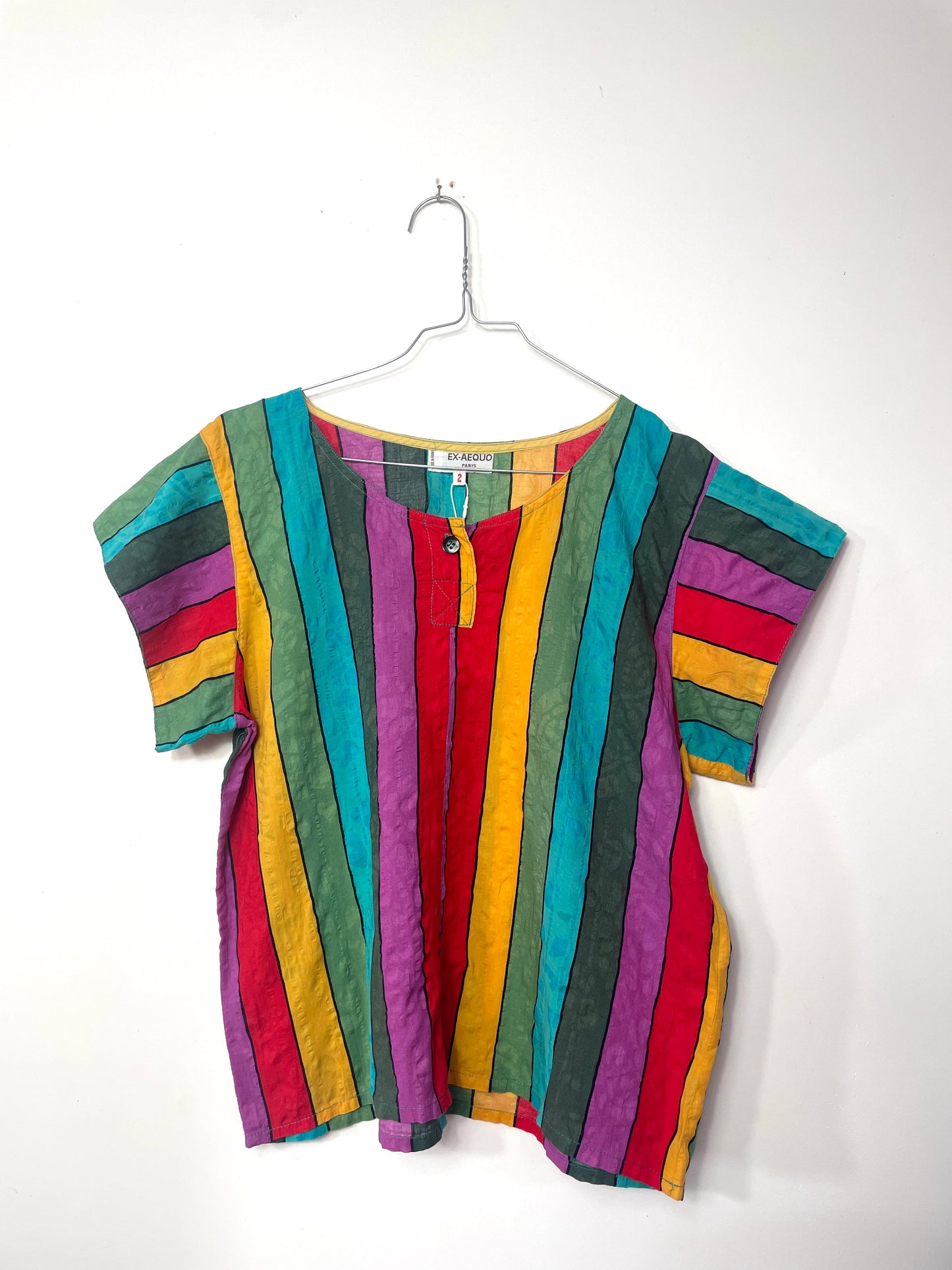 Blouse 90s rayée