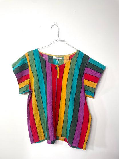 Blouse 90s rayée