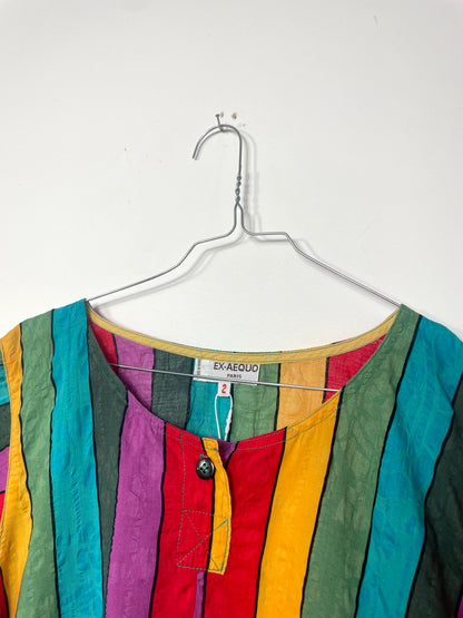 Blouse 90s rayée