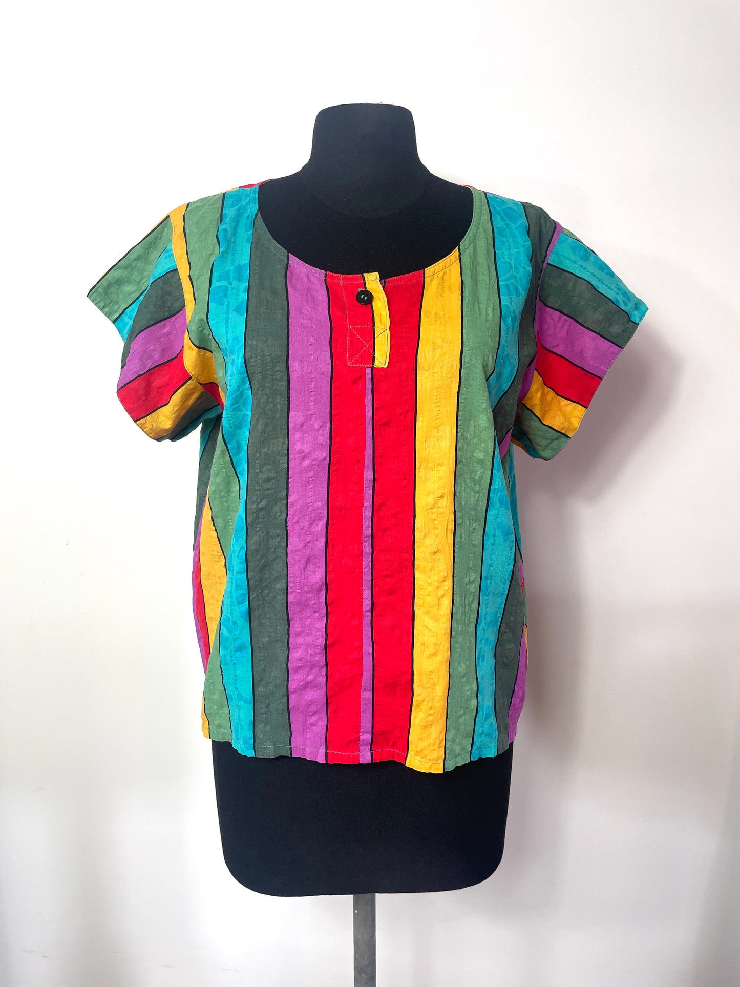 Blouse 90s rayée