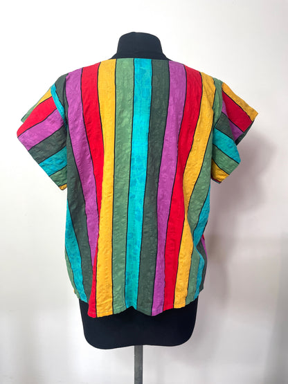 Blouse 90s rayée