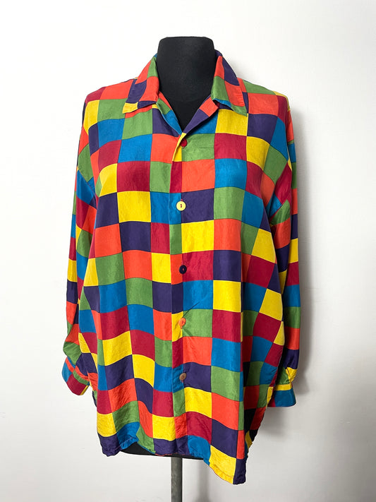 Chemise vintage Naf Naf en soie