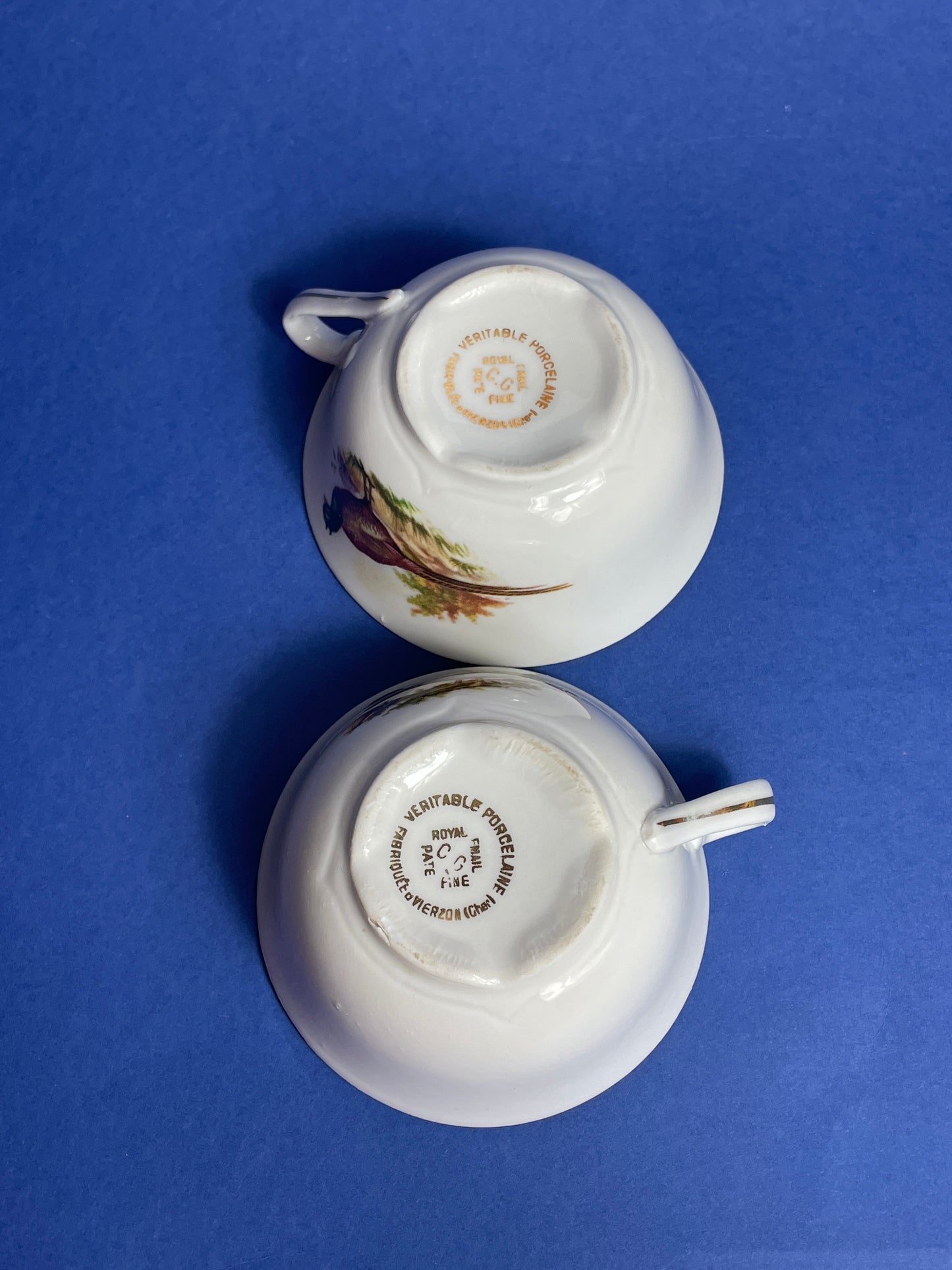 Tasses canard en porcelaine