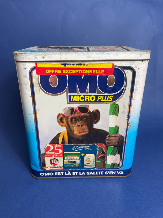 Boîte vintage lessive Omo