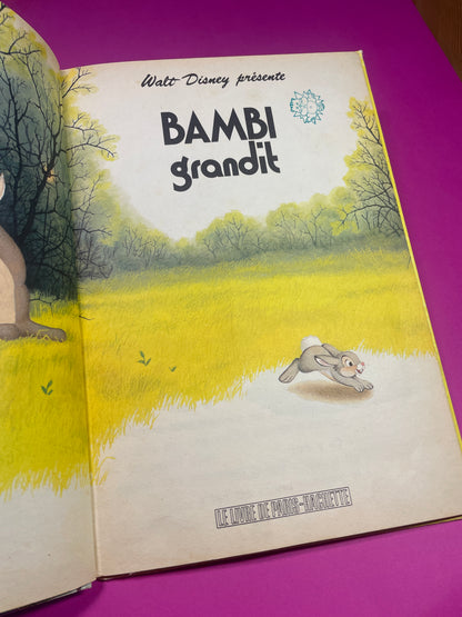 Mickey Club du livre Bambi Grandit 1978
