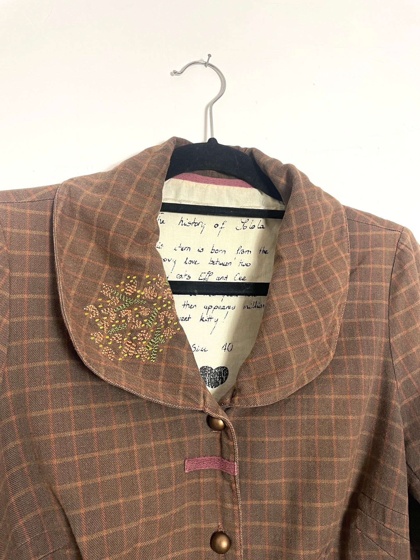 Veste y2k à carreaux