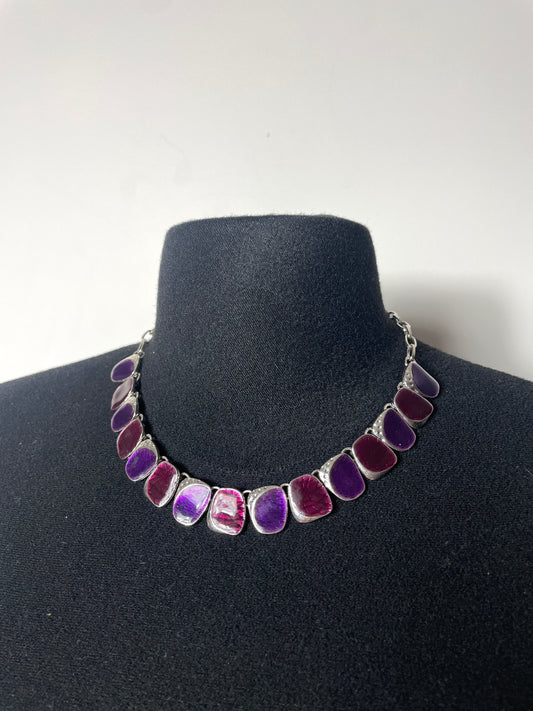 Collier y2k violet