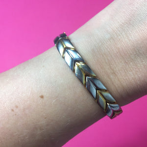 Bracelet vintage bicolore