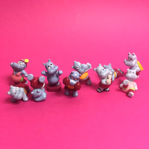 Figurines Kinder Hippos 1992