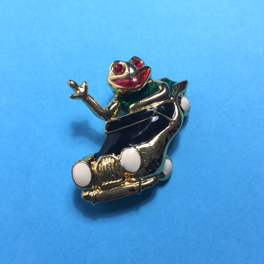 Broche grenouille