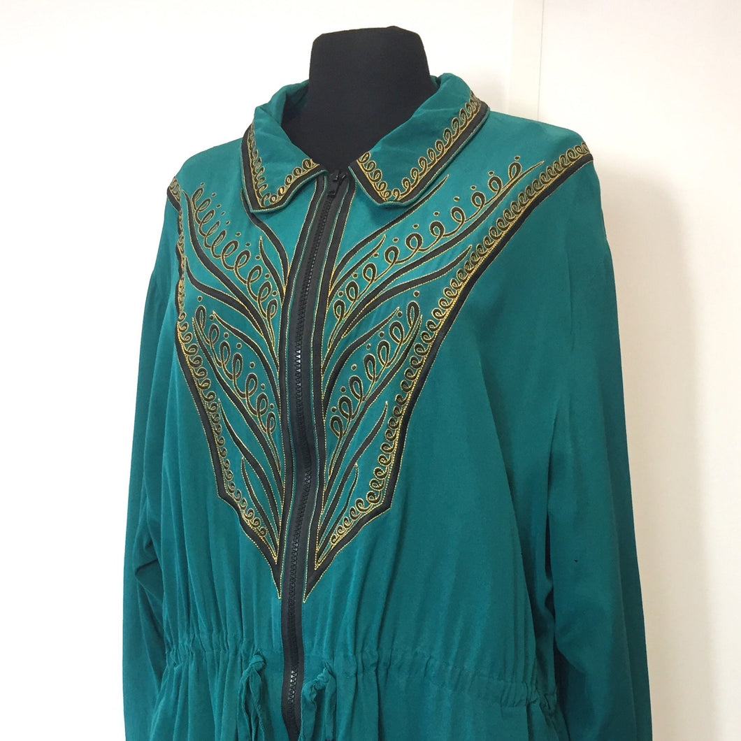 Veste en soie Bob Mackie L/XL
