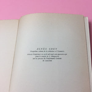 Anne Brontë, Agnès Grey, 1947