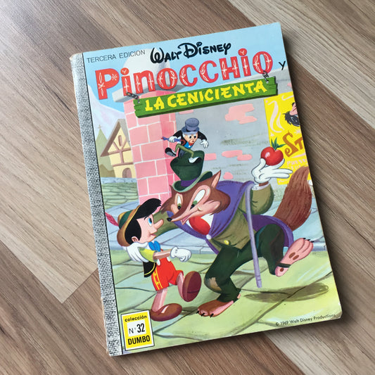 Bande dessinée Pinocchio/Cendrillon espagnol 1969