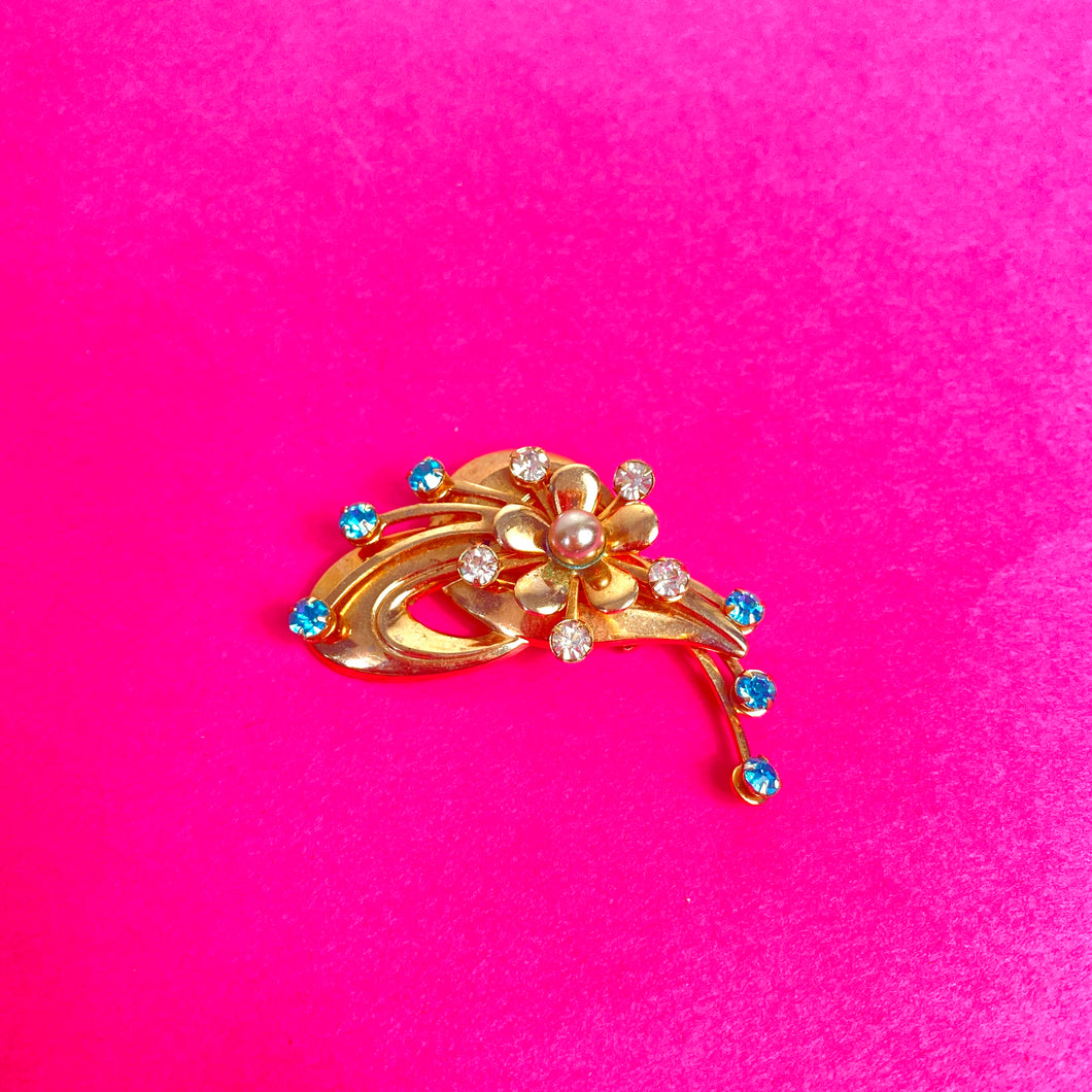 Broche fleur 60's