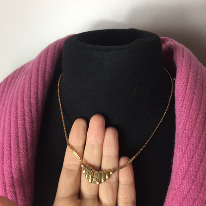 Ras de cou doré & strass