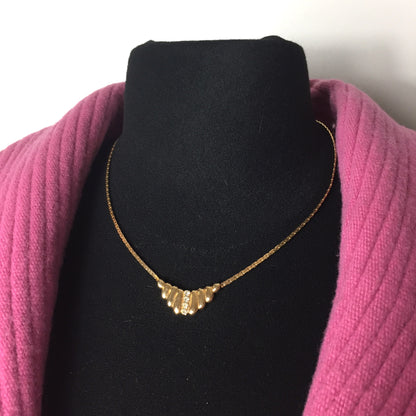 Ras de cou doré & strass