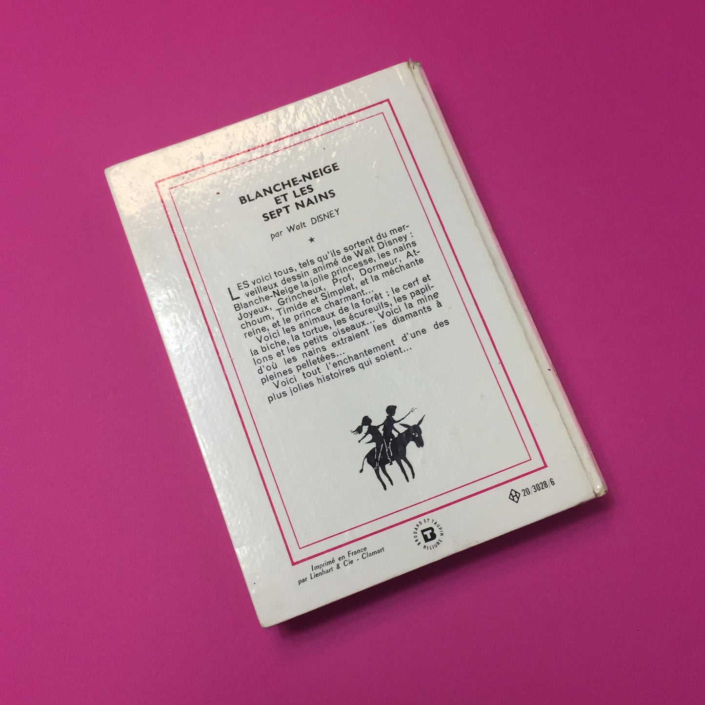 Livre Blanche Neige 1968