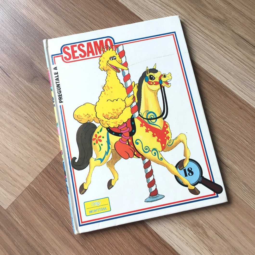 Livre Sesame Street espagnol 1985